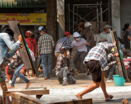 Nine dead in Myanmar as police fire to break up protests