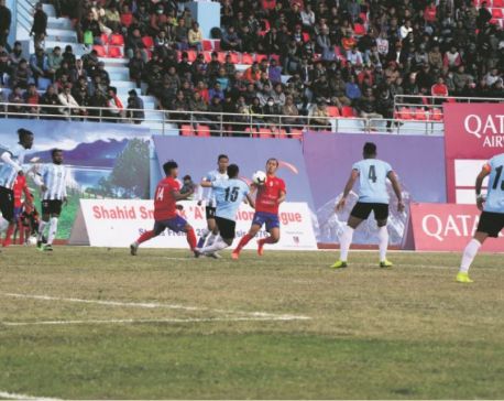 Chaos at the end as Manang, Machhindra play 2-2 draw