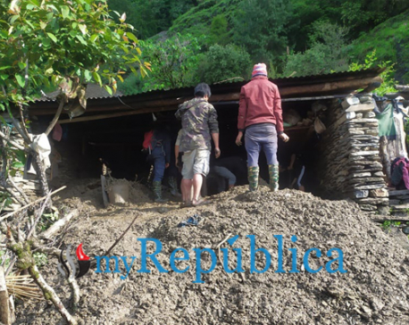 Myagdi landslide kills two