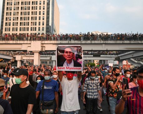 Tens of thousands protest Myanmar coup despite internet ban