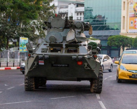 Armoured vehicles deployed to major Myanmar cities after mass protests
