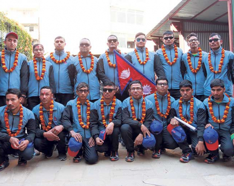 Nepal off to Pakistan to take part in World Cup of blind