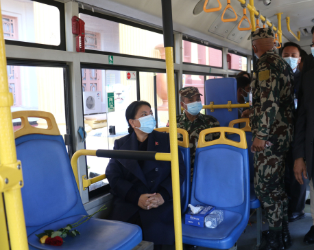 President Bhandari to visit Patan via Sajha electric bus