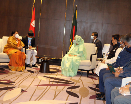 Bangladeshi PM calls on President Bhandari