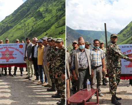 Nepal Army hands over Khulalu-Laifu-Salisalla road section of Karnali corridor