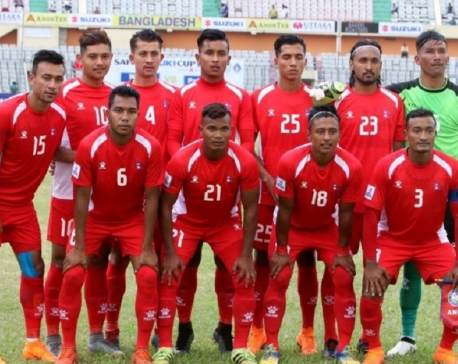 Members of National Football team arrive in Kathmandu for indoor training