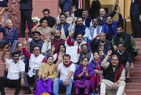 India’s lower house suspends 33 MPs, upper house takes action against 45 MPs