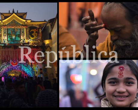 In Pictures: Devotees throng Pashupatinath Temple to offer prayers to Lord Shiva