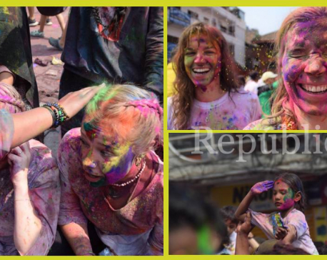 In Pictures: People celebrate festival of colors in Kathmandu