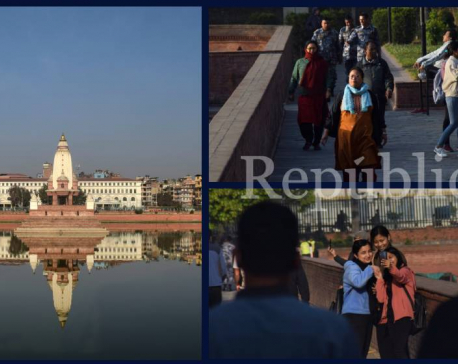 In Pictures: Locals throng to Rani Pokhari for fresh air, morning walk