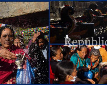 In Pictures: Devotees throng at Balaju for Baaisdhara Mela