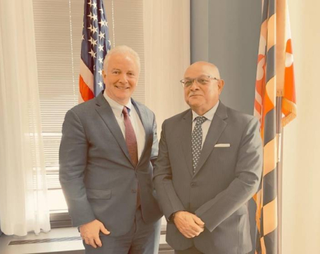 Ambassador Khatri meets US Senator Hollen