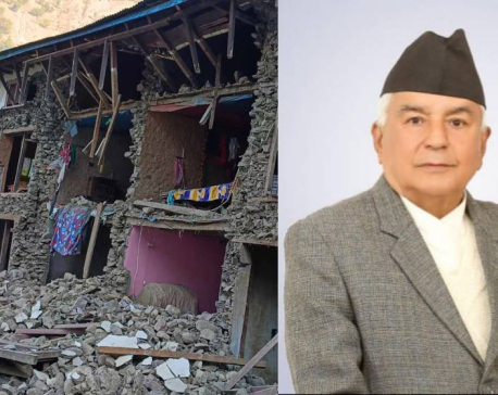 President Poudel’s scheduled Europe visit draws flak when country struggles in the aftermath of earthquake