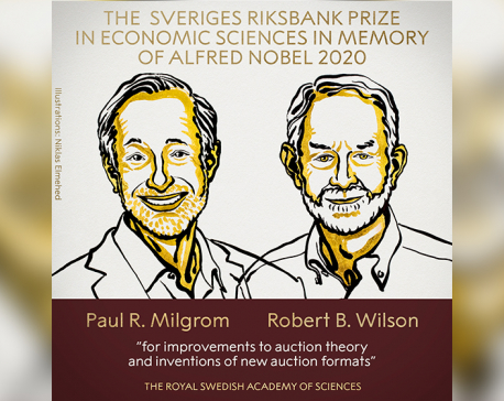Americans Milgrom, Wilson win Nobel prize in economics