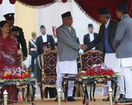 In pictures: Oli sworn in as new Prime Minister of Nepal