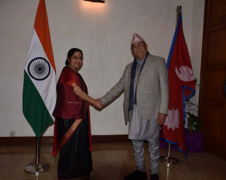 Swaraj conveys Modi's wish to work closely with CPN UML-led government