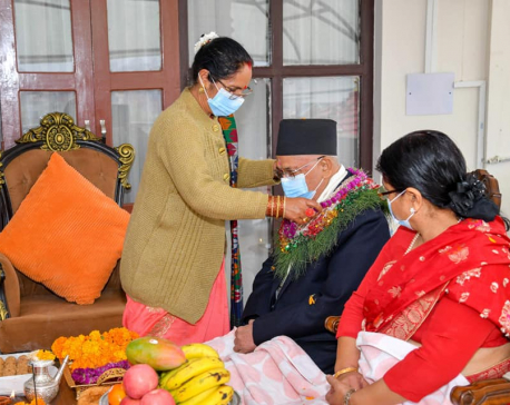 Prime Minister Oli receives bhaitika