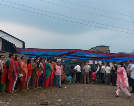 PM Dahal  casts vote at 7 am in Chitwan (Update)