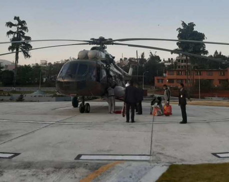 Modern helipad constructed on premises of PM’s Official Residence in Baluwatar