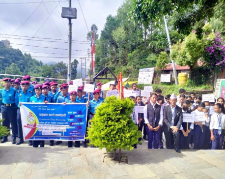 Morning procession organized to raise awareness against drug abuse