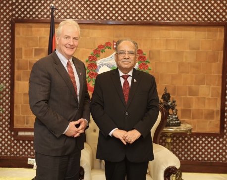 Visiting US Senator Hollen calls on Prime Minister Dahal