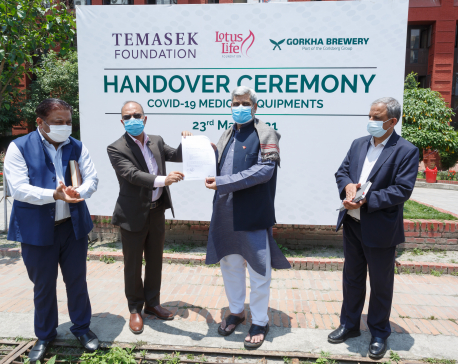 13 tons of COVID-19 assistance from Singapore handed over to Health Ministry