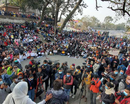 PHOTOS: Civil Society stages a massive women march against violence against women in Kathmandu