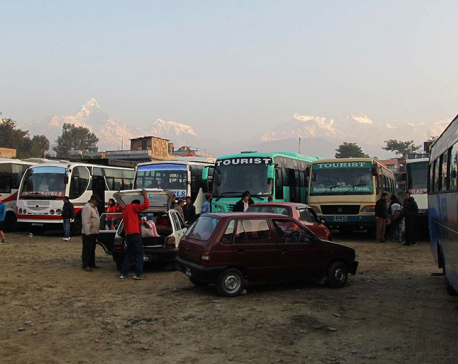 Tourist bus park in Pokhara in final stages