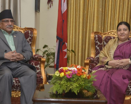 NCP Executive Chairman Dahal holds meeting with president