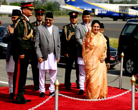 President Bhandari leaves for state visit to Myanmar(with video)