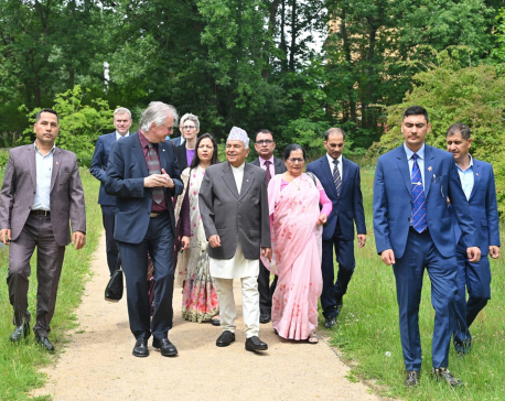 President Paudel visits research centers in Germany