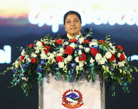 Let us play our role honestly to materialize martyrs' dream: President Bhandari