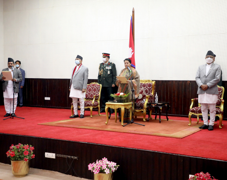 Newly-appointed governor of Province 2 takes oath