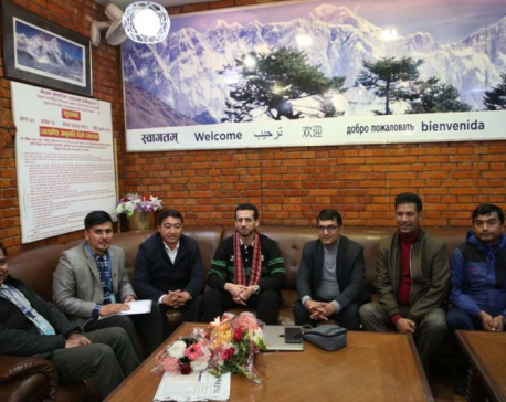 President of Asia Rugby Qais Al Dhalai in Nepal