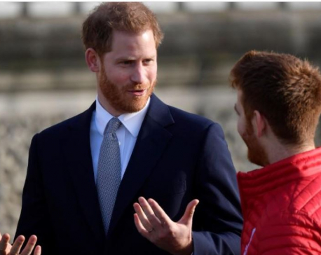 Prince Harry appears in public for first time since royal split