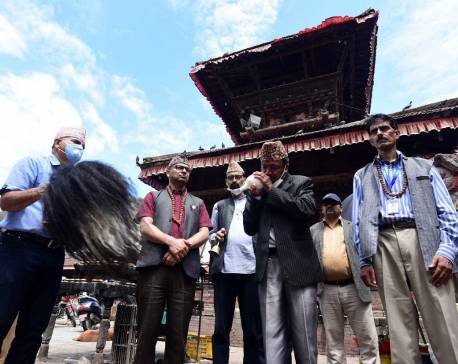 IN PICS: Protestors at Basantapur demanding use of Nepali language on embossed number plates