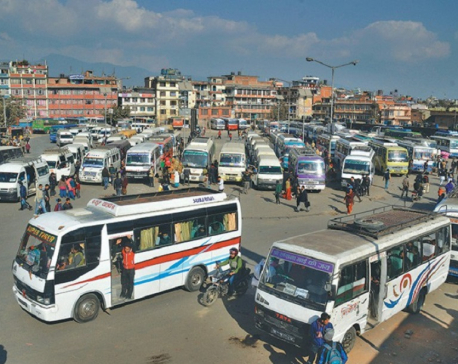 Means of public transport begin to ply Kathmandu Valley roads