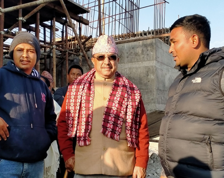 NC Vice President Khadka monitors development plan in Surkhet