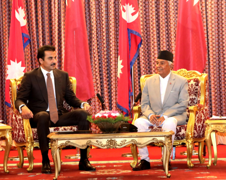 Emir of Qatar and President Paudel hold discussions at Sheetal Niwas