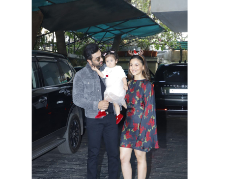 Ranbir Kapoor-Alia Bhatt reveal daughter Raha’s face at Kapoor family Christmas lunch