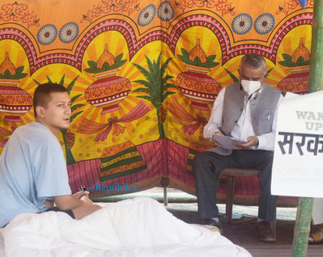 IN PICS: NC senior leader Poudel visits ‘Enough is Enough’ campaigners in Basantapur