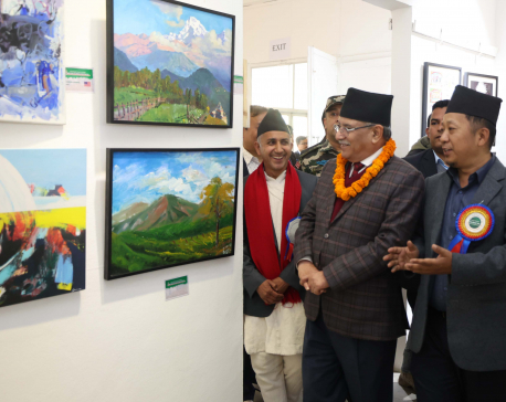 PM Dahal addresses Mundum Int’l Art Exhibition