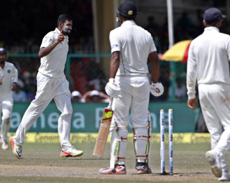 Ashwin, Jadeja help India win landmark 500th Test
