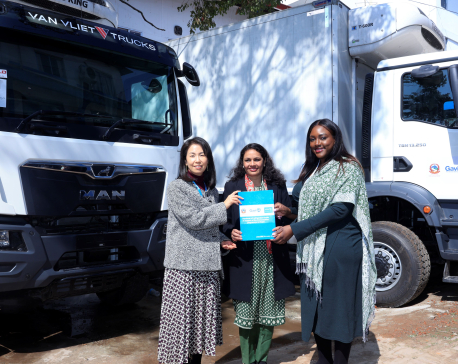 UNICEF and Gavi hand over refrigerator trucks to Nepal govt