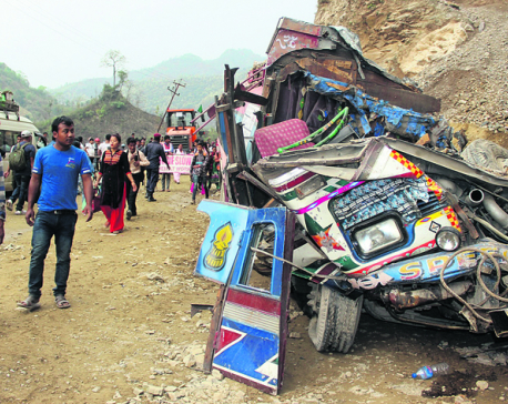 Two killed as landslide buries vehicles