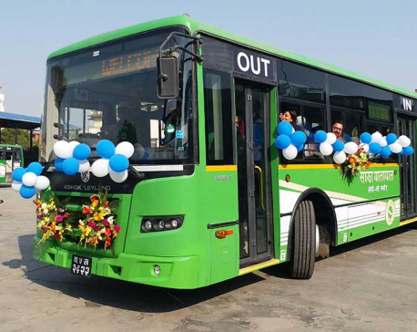 Sajha launches semi floor public buses