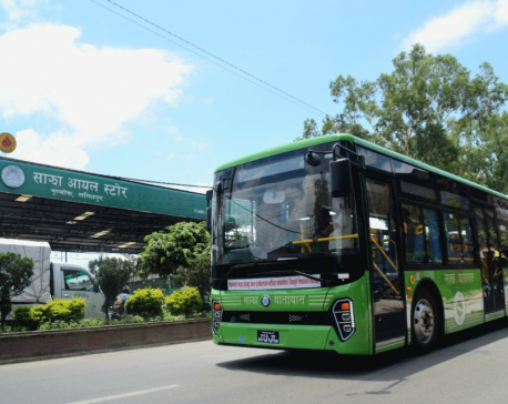 Sajha electric buses come into operation from today