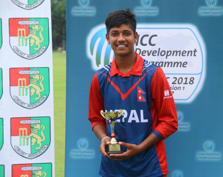 Nepal register second win, Lamichhane takes five