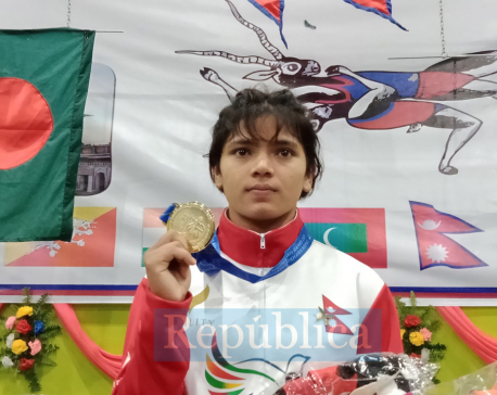 Sangita Dhami wins first international medal for Nepal in wrestling (with photos)