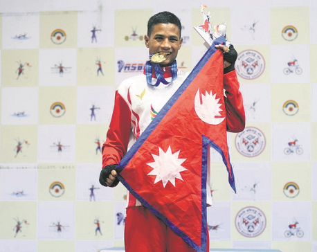 Shahi bags Nepal’s third boxing gold